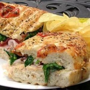 Turkey and Bacon Panini with Chipotle Mayonnaise_image