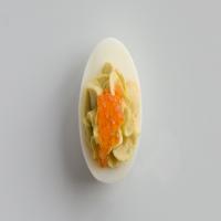 Avocado, Anchovy, Caviar Deviled Eggs image