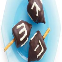 Edible Chocolate Marshmallow Dreidels_image