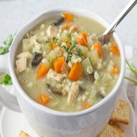 Slow Cooker Chicken Barley Soup image