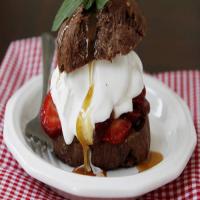 Chocolate-Caramel-Strawberry Shortcakes_image