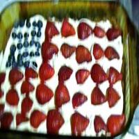 No bake 4th of July flag cake_image