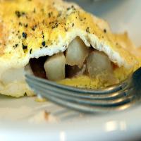 Goat Cheese and Apple Omelet image