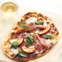 Grilled-Peach Pizzas with Prosciutto image