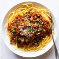 Mushroom and Lentil Spaghetti Bolognese_image