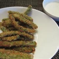 Crispy Green Beans with Horseradish-Wasabi Dip image