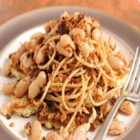 Pasta with White Beans, Roasted Cauliflower, & Toasted Garlic Breadcrumbs Recipe - (4.8/5)_image