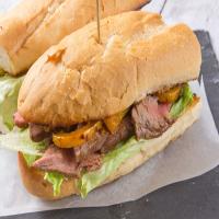 BBQ Steak & Peppers Sandwich image