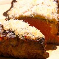 Prime Rib-Eye Steaks with Mustard Parmesan Crust_image