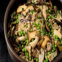 Baked Rice With Chicken and Mushrooms image