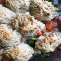 Alfredo Chicken and Biscuits image