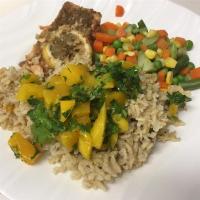 Baked Salmon with Tropical Rice_image