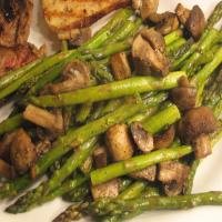 Best Ever Roasted Asparagus with Mushrooms image