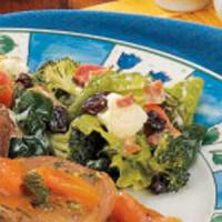 Veggie Spinach Salad_image