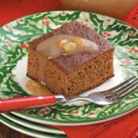 Gingerbread With Raisin Sauce_image