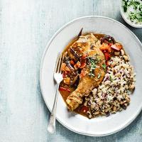 Chicken with rice & peas image