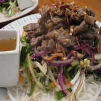 Lemongrass Beef and Onion Noodle Salad (Bun Bo) image