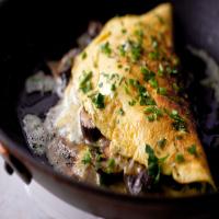 Mushroom Omelet With Chives image