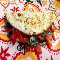 Spinach Egg White Omelet image