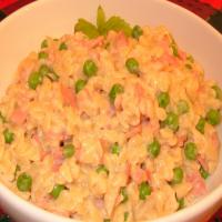 Creamy Orzo With Ham and Peas image
