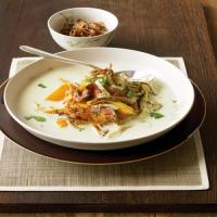 Beef and Coconut Soup with Crispy Shallots image