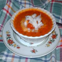 Roast Tomato and Basil Soup With Olive Oil Toasts image