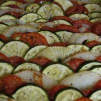 Roasted Tomatoes Onions and Zucchini image