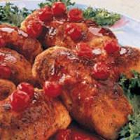 Chicken Roll-Ups with Cherry Sauce_image