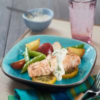 Sous Vide Salmon with Creamy Mustard Sauce_image