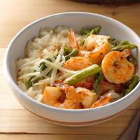 Pressure-Cooker Risotto with Shrimp and Asparagus image