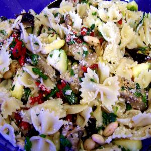 Grilled Zucchini , Eggplant With Lemon and Porter Pasta Salad image