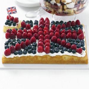 Fruity flag traybake image