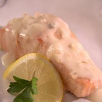 Poached Salmon with Champagne Sauce image
