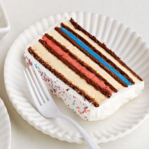 Red, White & Blue Ice Cream Cake_image