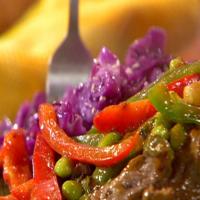 Sweet n Sour Sirloin Stir-Fry with Ranch Mashed Potatoes_image