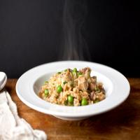 Risotto With Turkey, Mushrooms and Peas image