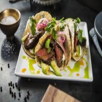 Hanger Steak Tacos with Chile and Herb Oils image