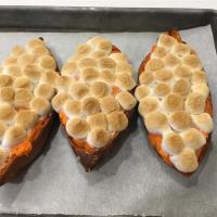 Twice-Baked Sweet Potatoes with Browned Butter and Toasted Marshmallows image