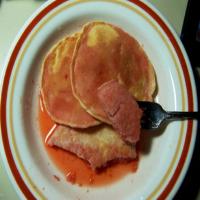 My Pancakes for One With Strawberry Syrup image