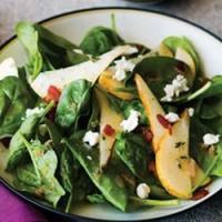 Strawberry, Spinach, and Pear Salad image