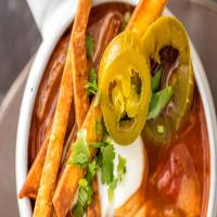 Skinny Slow-Cooker Chicken Tortilla Soup image