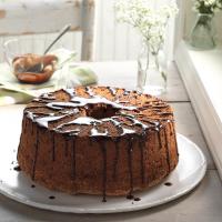 Glazed Chocolate Angel Food Cake image