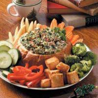 Baked Spinach Dip in Bread_image