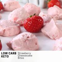 Keto Low Carb Strawberry Cheesecake Bites_image