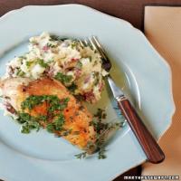 Mashed Red Potatoes with Basil and Chive_image