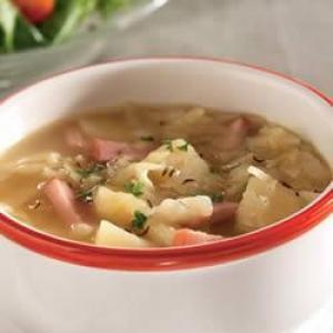 Ham, Potato and Cabbage Soup image