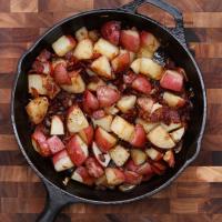 Bacon And Onion Roasted Potatoes Recipe by Tasty_image