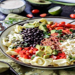 Southwest Tortellini Salad with Creamy Salsa Dressing_image