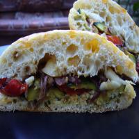 Roasted Vegetarian Sandwich With Brie Cheese (Light)_image