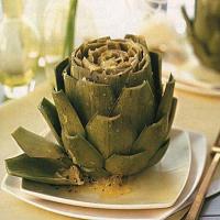 Artichokes with Romano, Cracked Pepper and Olive image